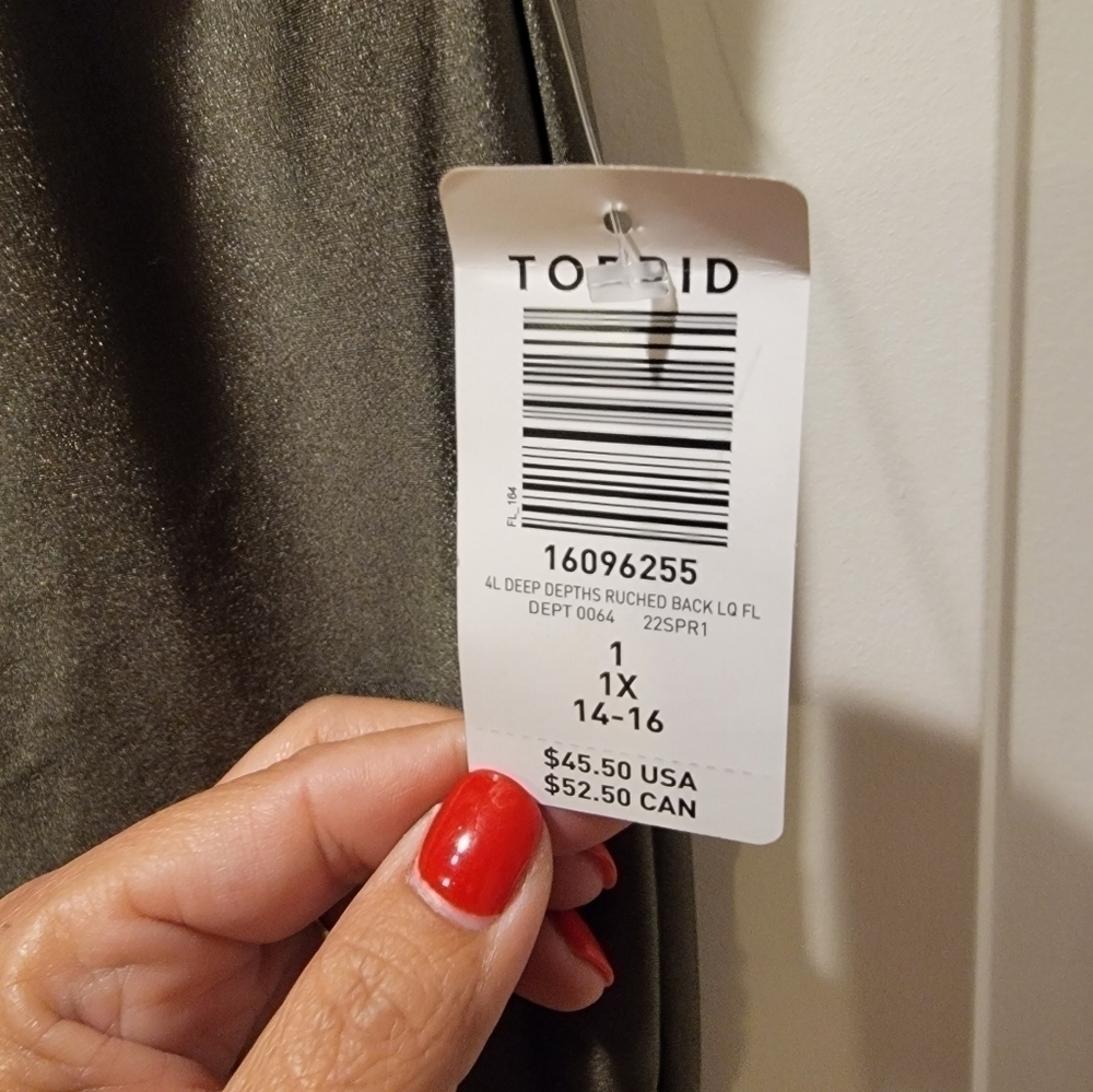 NWT Torrid Olive Workout Leggings Size 1X - Picture 2 of 6